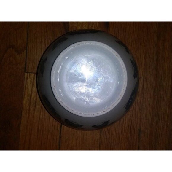 CHINOISERIE GINGER JAR Blue White Clowns design 9" LIDDED Ceramic Porcelain EUC - Picture 11 of 11